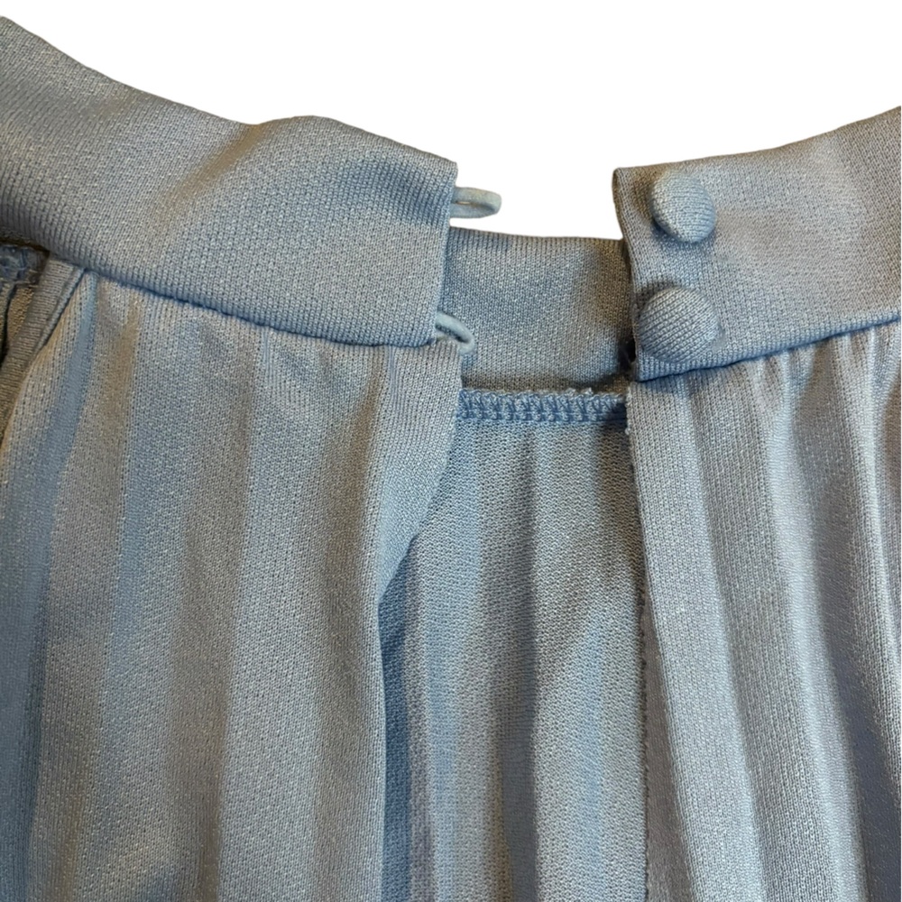 ASOS blue pleated midi dress size US 12 - Picture 3 of 7